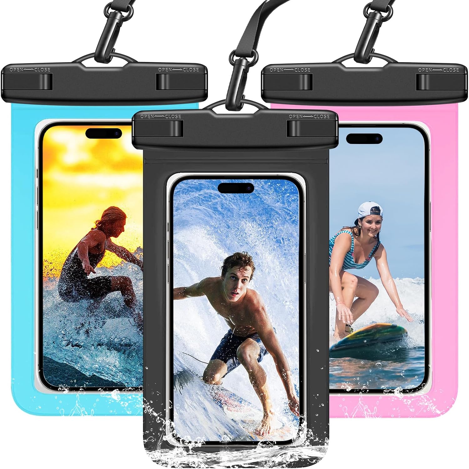 Fishing Bag Waterproof - Lot de 3 pochettes pour téléphone