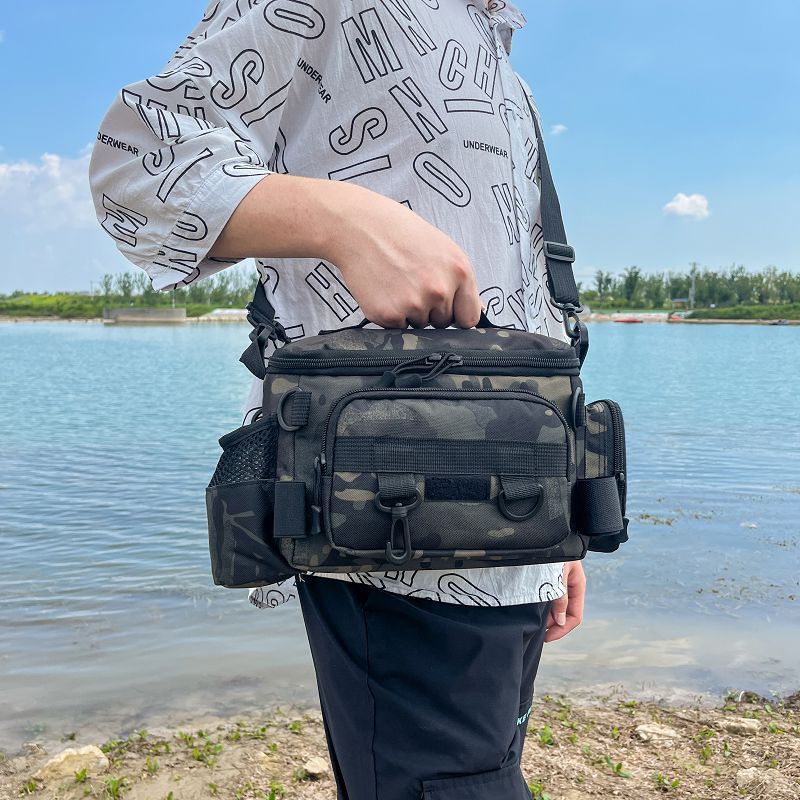Fishing Backpack - Sac de taille tactique d'extérieur multifonctionnel,