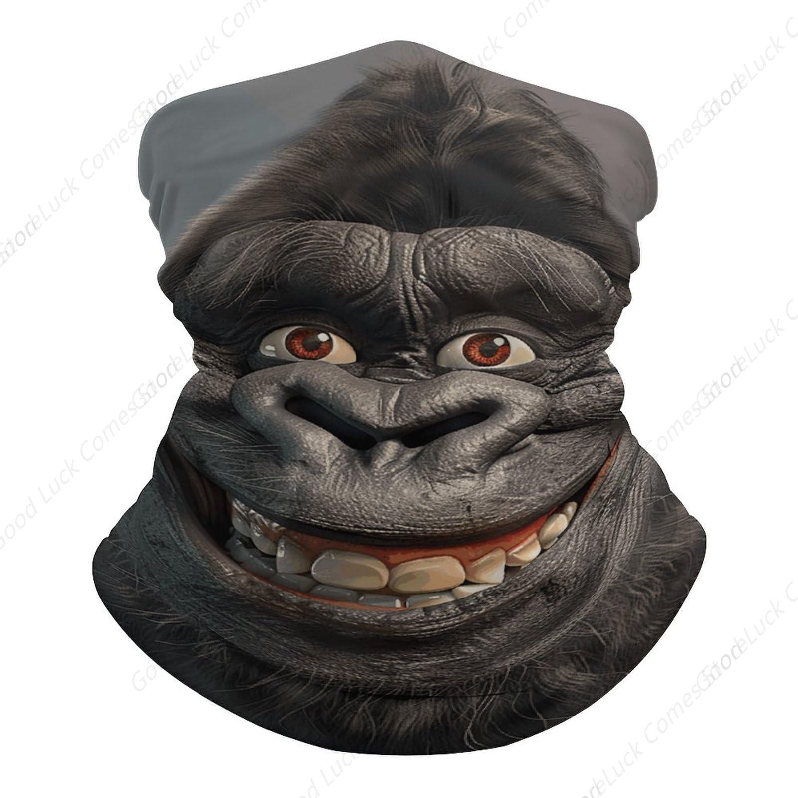 Fishing Mask Sun Protection - Gorille souriant Photo Bandana été masque