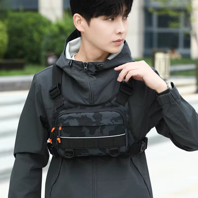 Fishing Backpack - Gilet de poitrine de cyclisme, sac