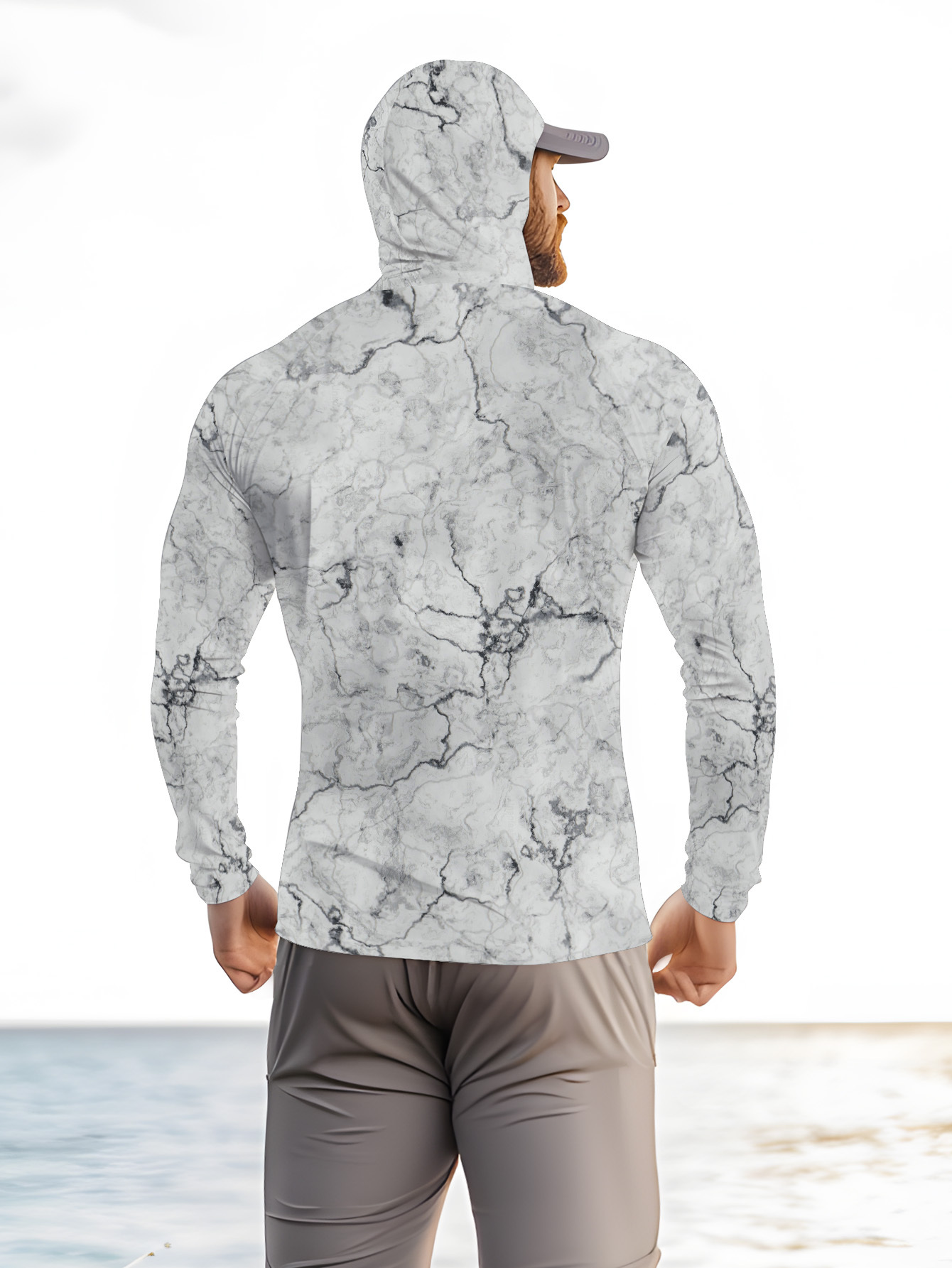 T-shirt de pêche à capuche pou - Fishing Shirt Uv Protection avis et prix