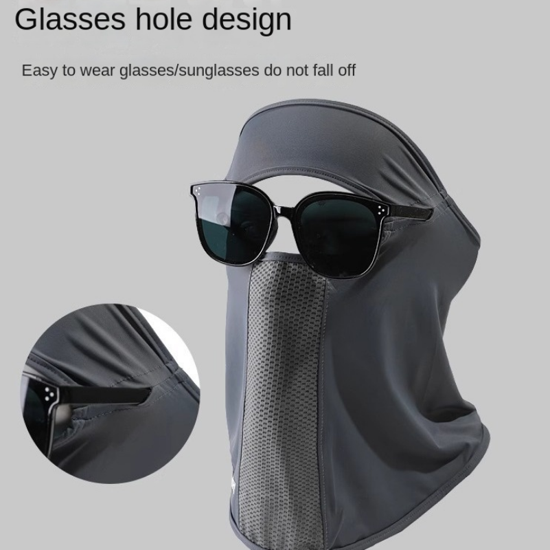 Masque d'été en soie glacée an - Fishing Mask Sun Protection avis et prix